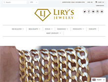 Tablet Screenshot of lirysjewelry.com